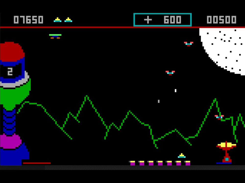 Gameplay of Moon Bugs for DOS